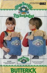 6662 BUTTERICK CPK DOLLS FRONT OR BACK CARRIER BACKPACK  PATTERN UNCUT